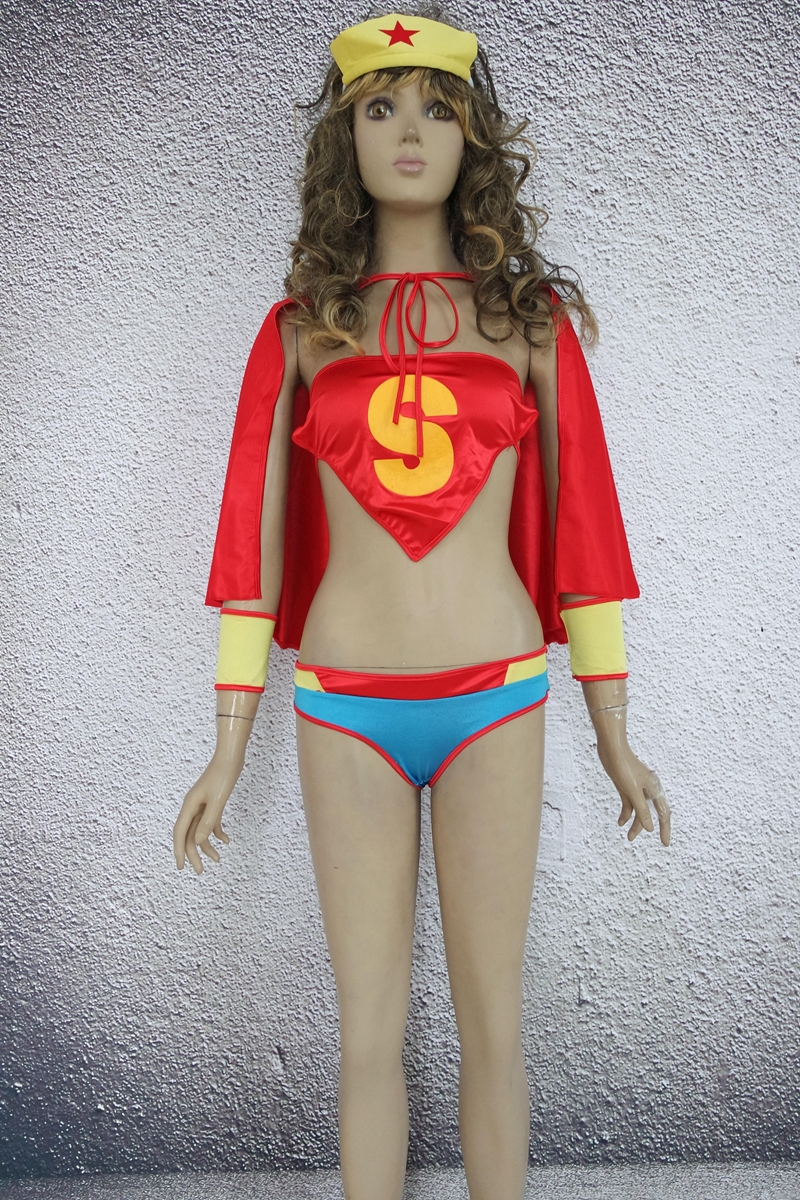 Sexy Supergirl Star Cosplay Costume For Halloween